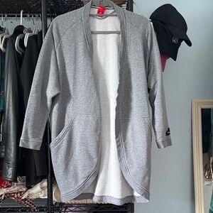 Nike Heather Gray Open Cardigan
